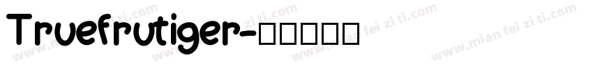 Truefrutiger字体转换