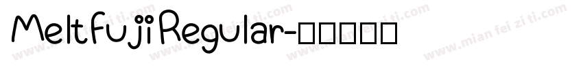 MeltFujiRegular字体转换