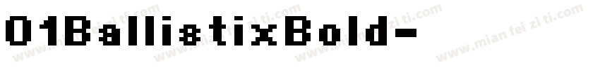 01BallistixBold字体转换