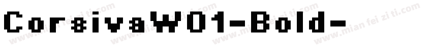 CorsivaW01-Bold字体转换