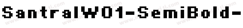 SantralW01-SemiBold字体转换