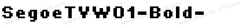 SegoeTVW01-Bold字体转换