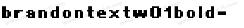 brandontextw01bold字体转换