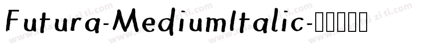Futura-MediumItalic字体转换