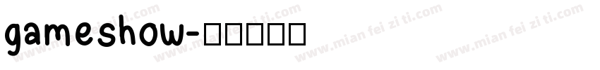 gameshow字体转换