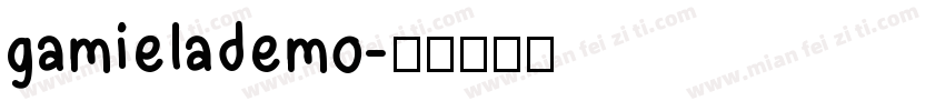 gamielademo字体转换