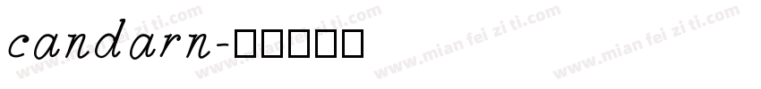 candarn字体转换