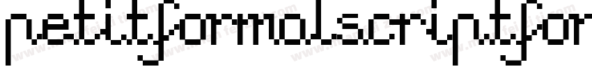 petitformalscriptfont字体转换