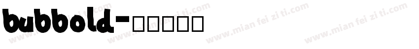 bubbold字体转换