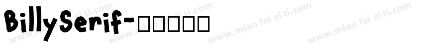 BillySerif字体转换