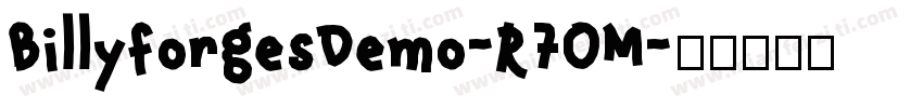BillyforgesDemo-R7OM字体转换