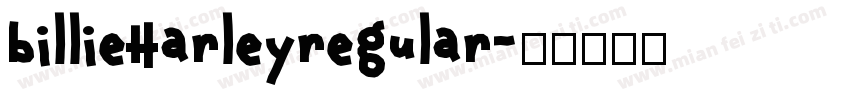billieHarleyregular字体转换