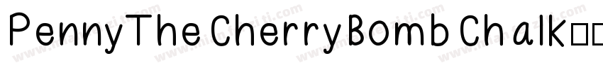 PennyTheCherryBombChalk字体转换