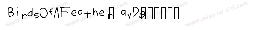BirdsOfAFeather-avDg字体转换