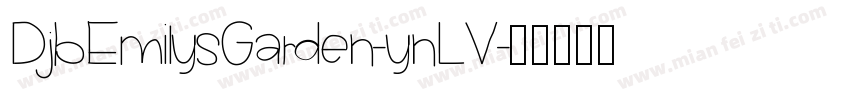 DjbEmilysGarden-ynLV字体转换