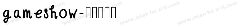 gameshow字体转换
