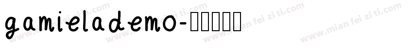 gamielademo字体转换