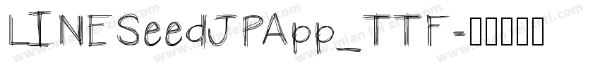 LINESeedJPApp_TTF字体转换