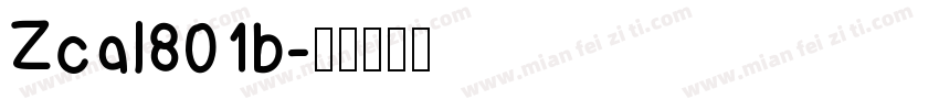 Zcal801b字体转换