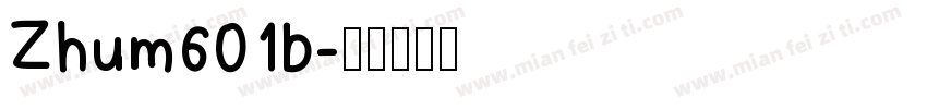 Zhum601b字体转换