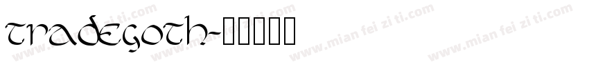 tradegoth字体转换