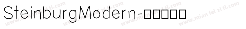 SteinburgModern字体转换