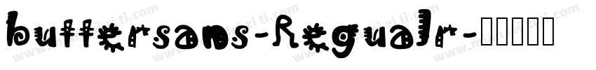 buttersans-Regualr字体转换