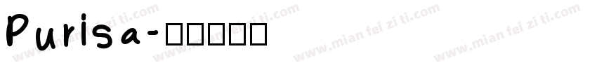 Purisa字体转换