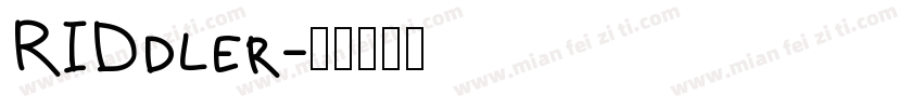 RIDdler字体转换