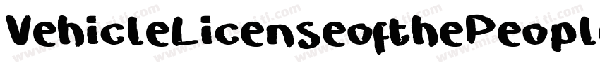 VehicleLicenseofthePeople’sRepublic字体转换