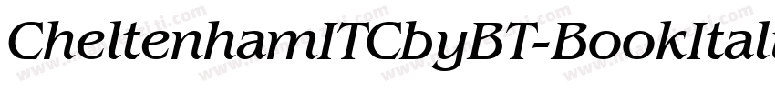 CheltenhamITCbyBT-BookItalic字体转换