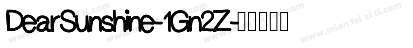 DearSunshine-1Gn2Z字体转换