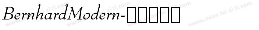 BernhardModern字体转换