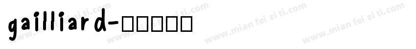 gailliard字体转换
