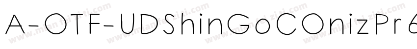 A-OTF-UDShinGoCOnizPr6-Bol字体转换