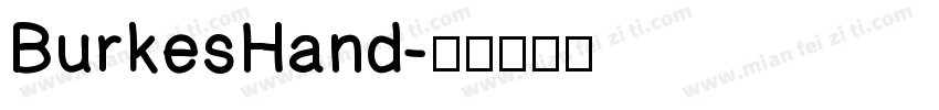 BurkesHand字体转换