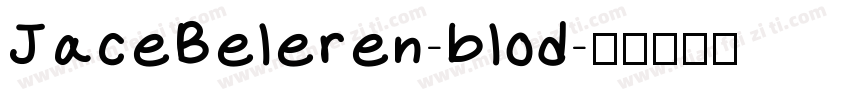 JaceBeleren-blod字体转换