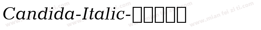 Candida-Italic字体转换