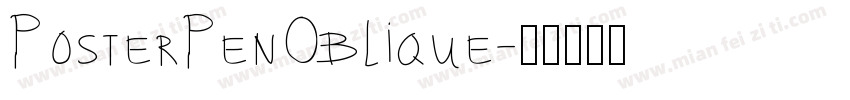 PosterPenOblique字体转换