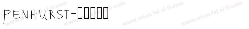 penhurst字体转换