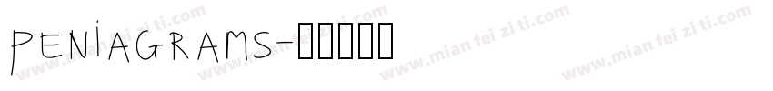 peniagrams字体转换