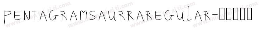 pentagramsaurraregular字体转换