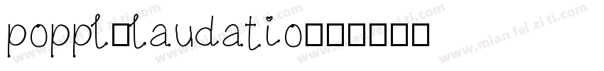 poppl-laudatio字体转换