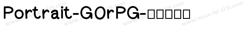 Portrait-GOrPG字体转换