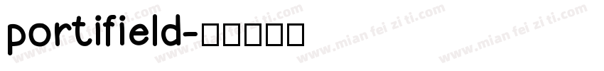 portifield字体转换