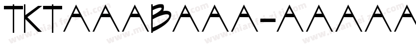 TKTypeBold字体转换