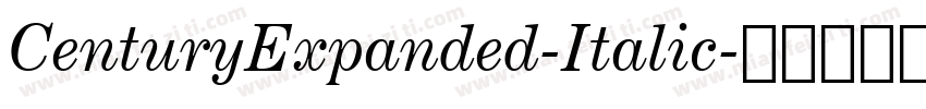 CenturyExpanded-Italic字体转换