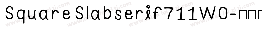 SquareSlabserif711W0字体转换