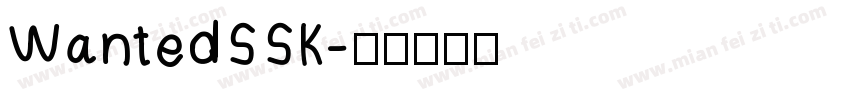 WantedSSK字体转换