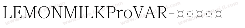LEMONMILKProVAR字体转换
